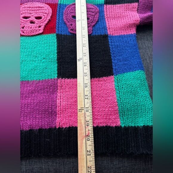 The Ragged Priest Triple Skull Intarsia Jumper – Multicolor – Size XS - Picture 12 of 13